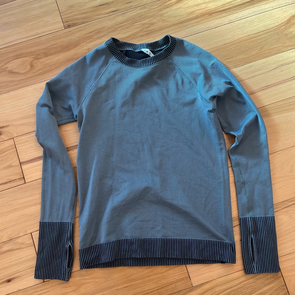Lululemon Rest Less Pullover Diagonal Rib True Navy / Chambray